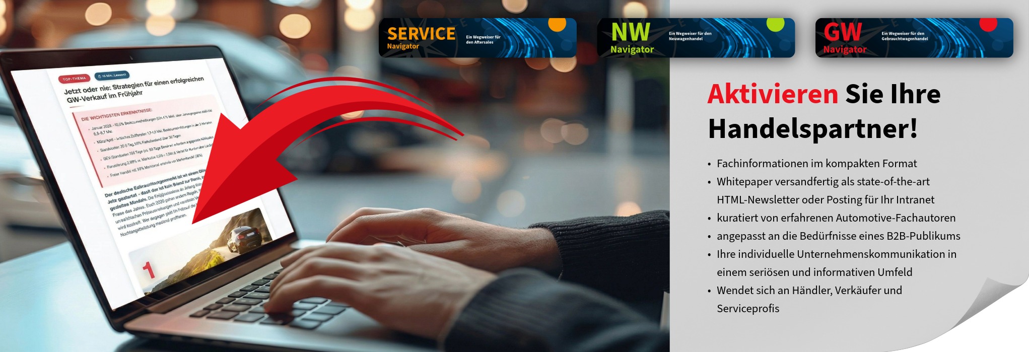 Navigator – Aktivieren Sie Ihre Handelspartner